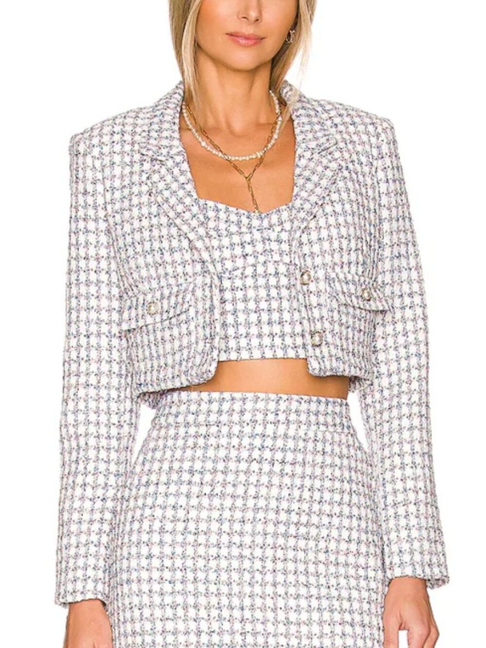 Amanda Uprichard Spenser Blazer in Captiva Size M